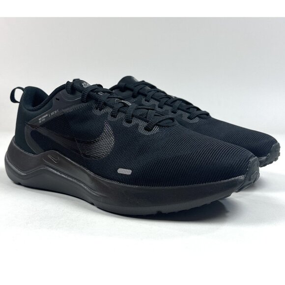 Nike Downshifter 12 Mens Wide Width 4E Black Shoes Running Athletic DM0919-002 - Picture 2 of 11